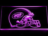 New York Jets Helmet LED Neon Sign Electrical - Purple - TheLedHeroes
