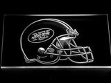 New York Jets Helmet LED Sign - White - TheLedHeroes