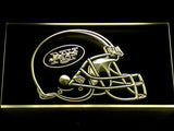FREE New York Jets Helmet LED Sign - Yellow - TheLedHeroes