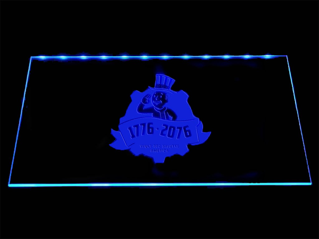 Fallout 1776-2076 LED Neon Sign Electrical - Blue - TheLedHeroes