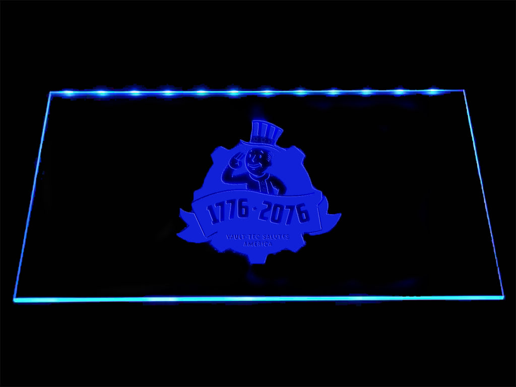 Fallout 1776-2076 LED Sign - Blue - TheLedHeroes