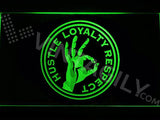 John Cena - Hustle Loyalty Respect LED Neon Sign USB - Green - TheLedHeroes