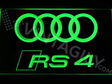 Audi RS4 LED Neon Sign USB - Green - TheLedHeroes
