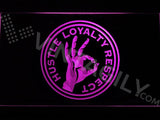 John Cena - Hustle Loyalty Respect LED Neon Sign USB - Purple - TheLedHeroes