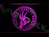 John Cena - Hustle Loyalty Respect LED Sign - Purple - TheLedHeroes