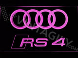 Audi RS4 LED Neon Sign Electrical - Purple - TheLedHeroes