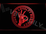 John Cena - Hustle Loyalty Respect LED Sign - Red - TheLedHeroes