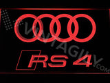 FREE Audi RS4 LED Sign - Red - TheLedHeroes