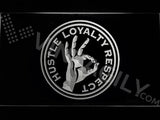 John Cena - Hustle Loyalty Respect LED Neon Sign Electrical - White - TheLedHeroes