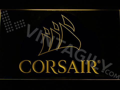 FREE Corsair LED Sign - Yellow - TheLedHeroes