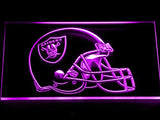 Oakland Raiders Helmet LED Neon Sign USB -  - TheLedHeroes