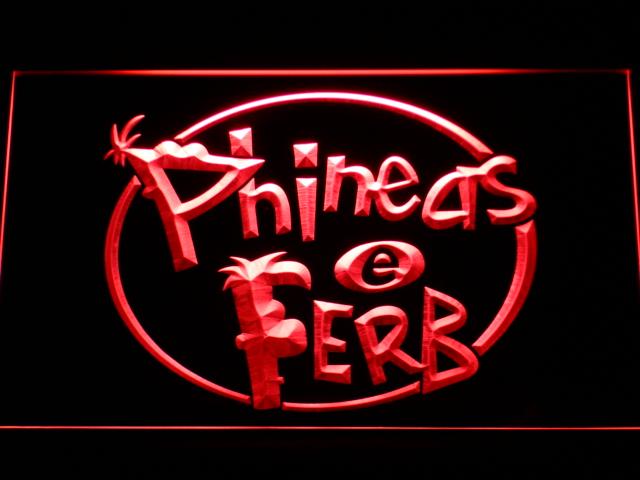 Phineas and Ferb LED Neon Sign Electrical - Red - TheLedHeroes