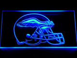 Philadelphia Eagles Helmet LED Neon Sign USB - Blue - TheLedHeroes