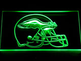 FREE Philadelphia Eagles Helmet LED Sign - Green - TheLedHeroes