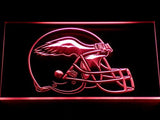 Philadelphia Eagles Helmet LED Neon Sign Electrical - Red - TheLedHeroes