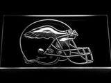 Philadelphia Eagles Helmet LED Neon Sign USB - White - TheLedHeroes