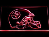 Pittsburgh Steelers Helmet LED Neon Sign USB - Red - TheLedHeroes