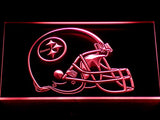 FREE Pittsburgh Steelers Helmet LED Sign - Red - TheLedHeroes
