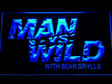 Man Vs Wild LED Neon Sign Electrical - Blue - TheLedHeroes