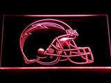 San Diego Chargers Helmet LED Neon Sign USB - Red - TheLedHeroes