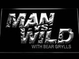 Man Vs Wild LED Neon Sign Electrical - White - TheLedHeroes