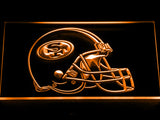 FREE San Francisco 49ers Helmet LED Sign - Orange - TheLedHeroes