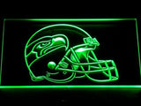 Seattle Seahawks Helmet LED Neon Sign USB - Green - TheLedHeroes