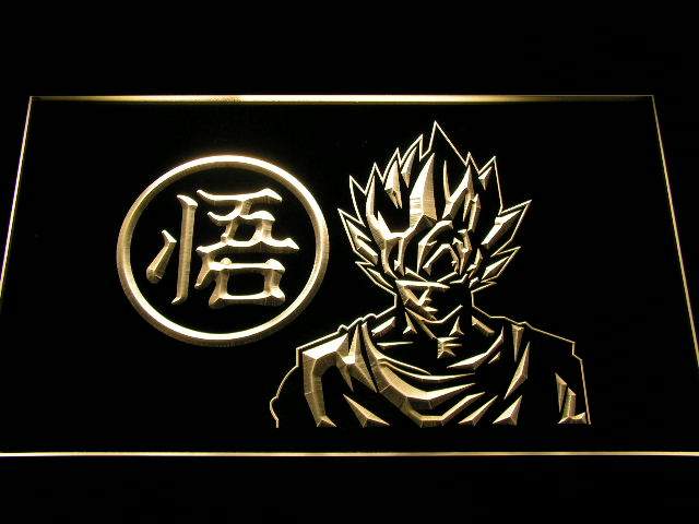 Dragon Ball Z LED Neon Sign Electrical - Yellow - TheLedHeroes