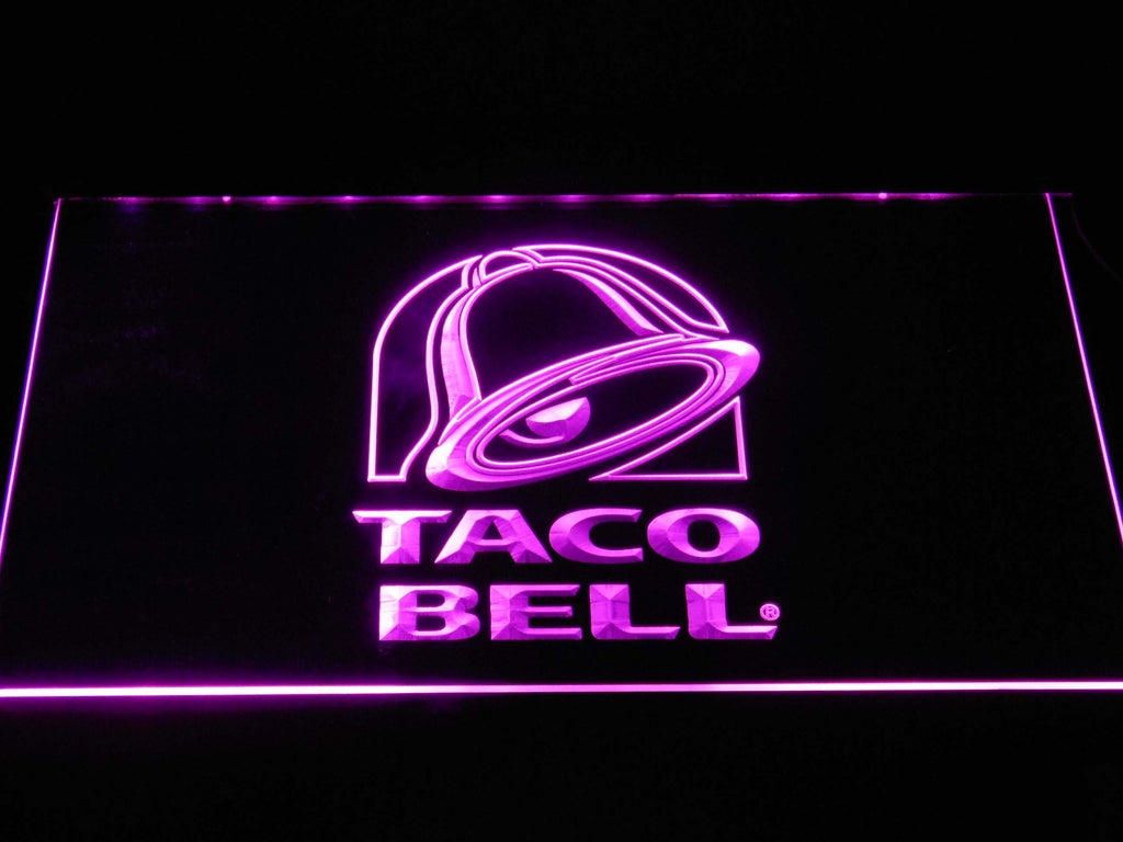Taco Bell LED Neon Sign USB - Purple - TheLedHeroes