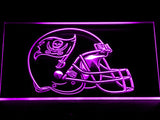 FREE Tampa Bay Buccaneers Helmet LED Sign - Purple - TheLedHeroes