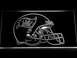 Tampa Bay Buccaneers Helmet LED Neon Sign Electrical - White - TheLedHeroes