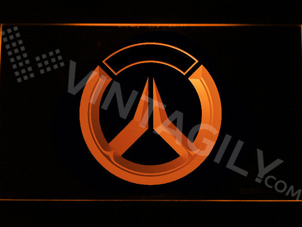 FREE Overwatch Logo LED Sign - Orange - TheLedHeroes
