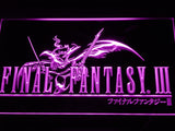 Final Fantasy III LED Neon Sign USB - Purple - TheLedHeroes