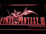 Final Fantasy III LED Neon Sign Electrical - Red - TheLedHeroes
