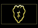 25th Infantry Division US Military LED Neon Sign Electrical - Yellow - TheLedHeroes