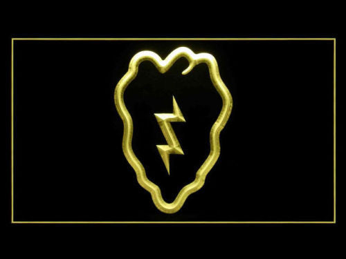 FREE 25th Infantry Division US Military LED Sign - Yellow - TheLedHeroes