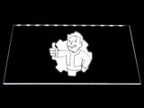 Fallout Vault Boy (2) LED Neon Sign USB - White - TheLedHeroes