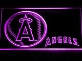 Los Angeles Angels (2) LED Neon Sign USB - Purple - TheLedHeroes