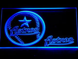Houston Astros (3) LED Neon Sign Electrical - Blue - TheLedHeroes