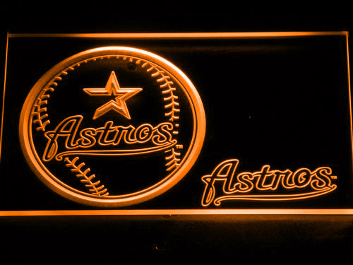 FREE Houston Astros (3) LED Sign - Orange - TheLedHeroes