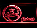 Houston Astros (3) LED Neon Sign USB - Red - TheLedHeroes