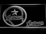 Houston Astros (3) LED Neon Sign USB - White - TheLedHeroes