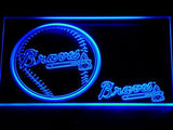 Atlanta Braves (2) LED Neon Sign Electrical - Blue - TheLedHeroes