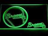 Atlanta Braves (2) LED Neon Sign Electrical - Green - TheLedHeroes