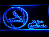 St. Louis Cardinals (4) LED Neon Sign USB - Blue - TheLedHeroes