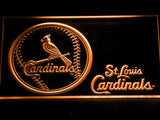 St. Louis Cardinals (4) LED Neon Sign USB - Orange - TheLedHeroes