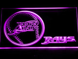 Tampa Bay Rays (2) LED Neon Sign Electrical - Purple - TheLedHeroes