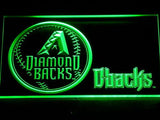 Arizona Diamondbacks (2) LED Neon Sign USB - Green - TheLedHeroes