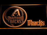 Arizona Diamondbacks (2) LED Neon Sign USB - Orange - TheLedHeroes