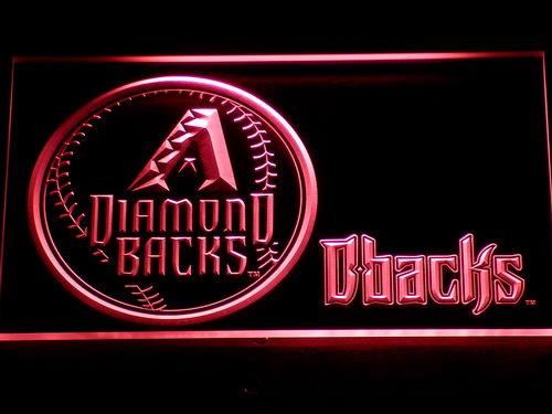 Arizona Diamondbacks (2) LED Neon Sign USB - Red - TheLedHeroes